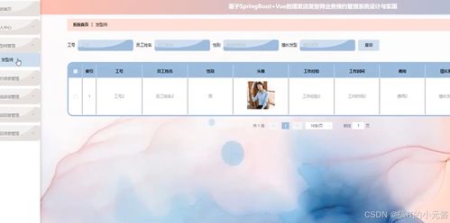 基于SpringBoot与Vue的理发店发型师业务预约管理系统设计与实现